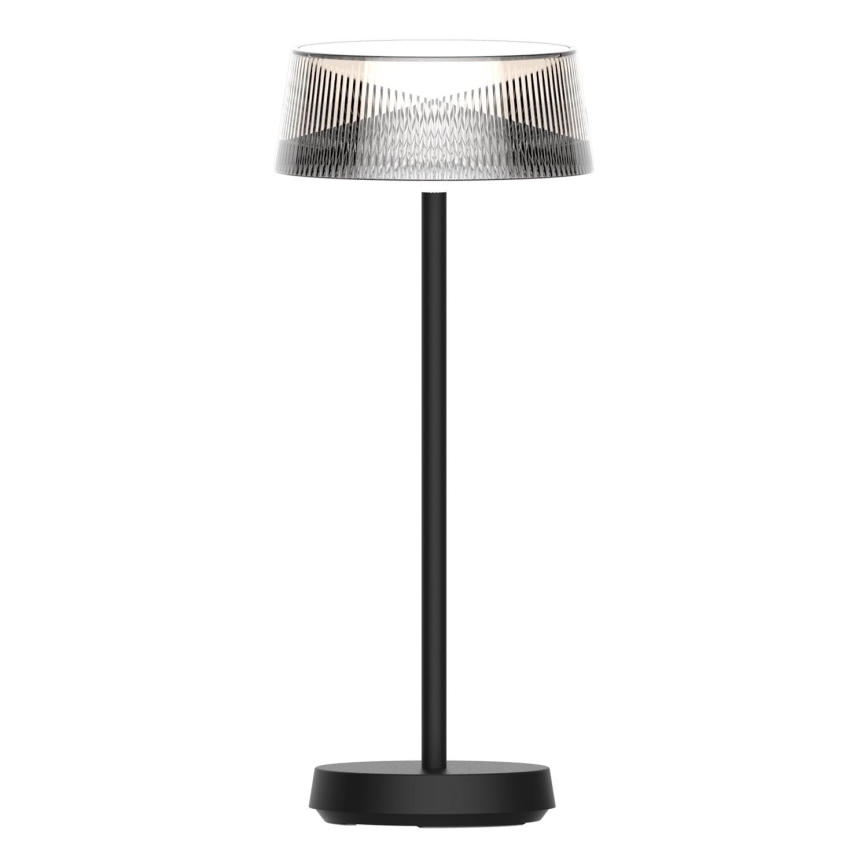 LED Stmievateľná dotyková vonkajšia stolná lampa CASABLANCA LED/3,4W/5V USB 3600 mAh IP44 čierna
