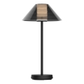 LED Stmievateľná dotyková vonkajšia stolná lampa SERENGETI LED/3,4W/5V USB 3600 mAh IP44 čierna