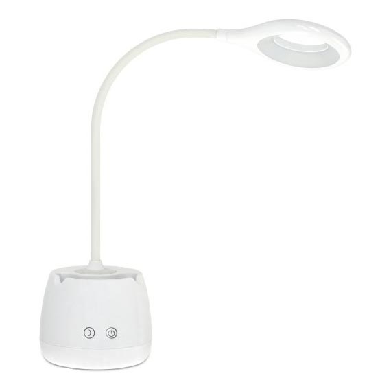 LED Stmievateľná flexibilná nabíjacia stolná lampa LUSIA LED/5W/5V 3000/4000K 1200 mAh biela