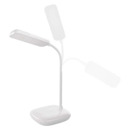 LED Stmievateľná flexibilná stolná lampa LED/12W/230V 3000K/4000K/6500K biela