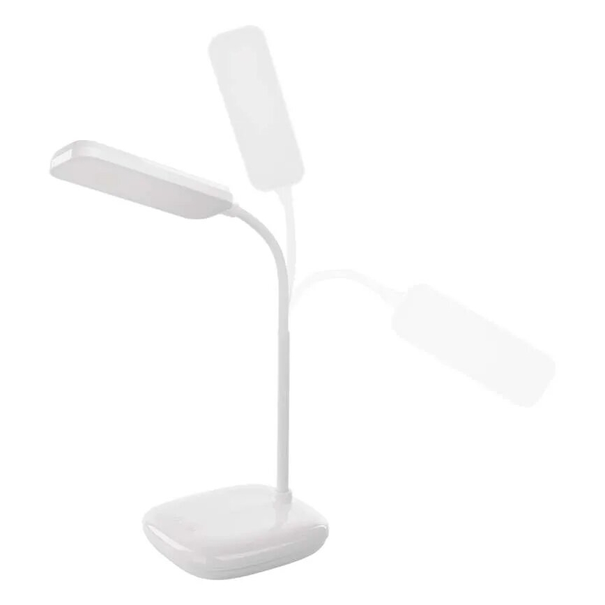 LED Stmievateľná flexibilná stolná lampa LED/12W/230V 3000K/4000K/6500K biela
