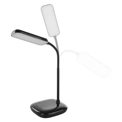 LED Stmievateľná flexibilná stolná lampa LED/12W/230V 3000K/4000K/6500K čierna