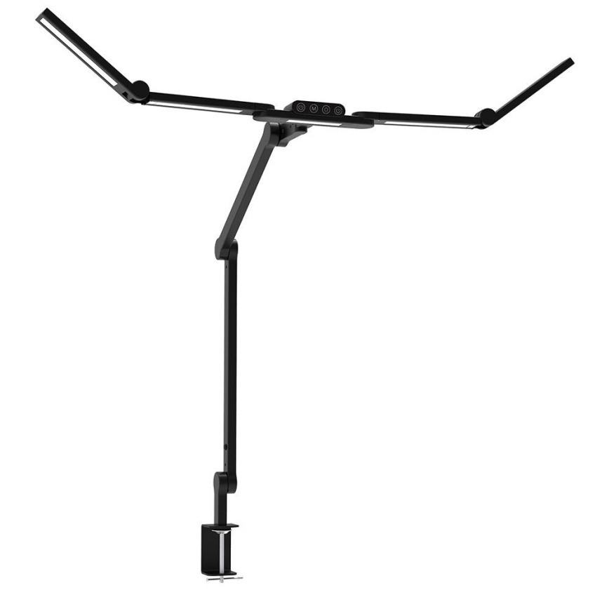 LED Stmievateľná dotyková flexibilná stolná lampa POINTIQ LED/24W/230V 3000-6500K CRI 92 čierna