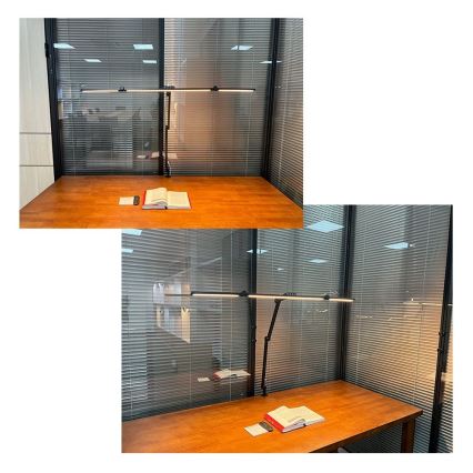 LED Stmievateľná dotyková flexibilná stolná lampa POINTIQ LED/36W/230V 3000-6500K CRI 92 čierna