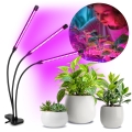 LED Stmievateľná flexibilná stolná lampa s klipom na pestovanie rastlín VITARO 3xLED/10W/230V čierna