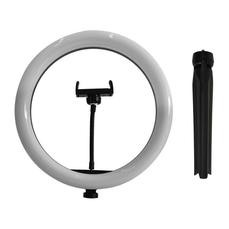 LED Stmievateľná lampa so statívom a držiakom na vlogovanie LED/10W/5V 3200-5500K