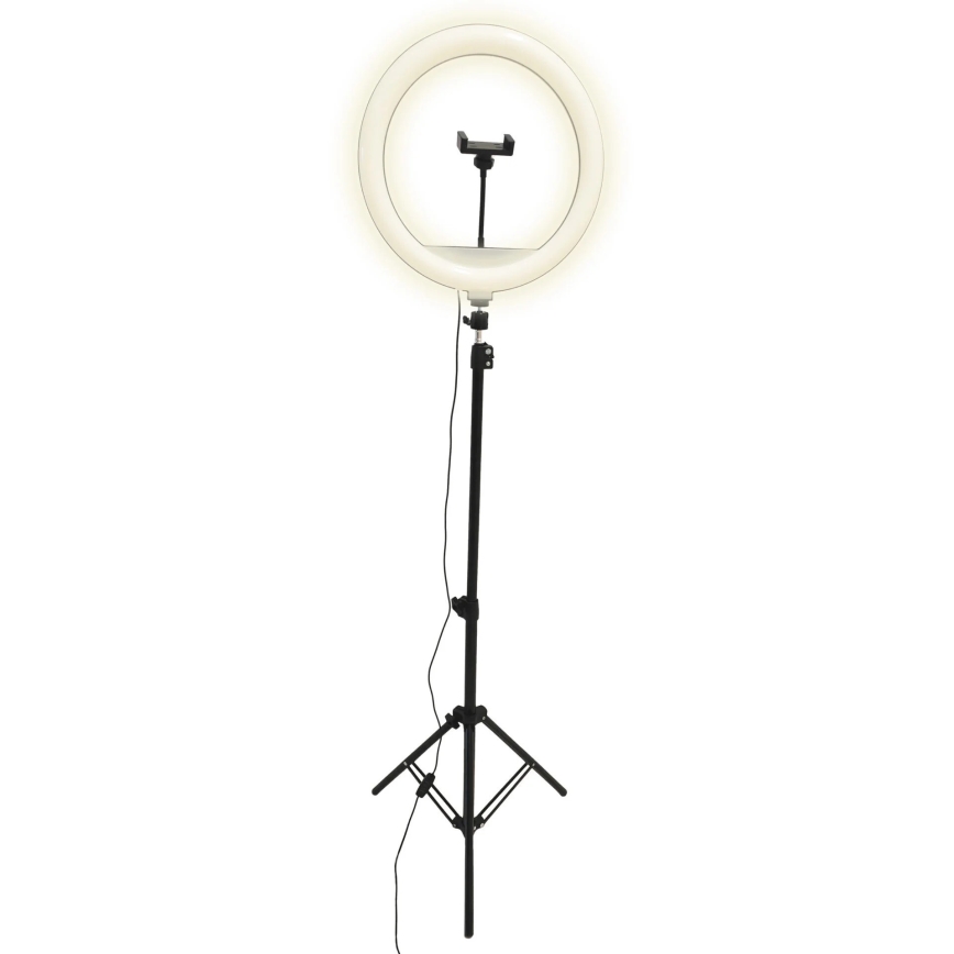 LED Stmievateľná lampa so statívom a držiakom na vlogovanie LED/15W/5V 2700-6500K