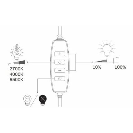 LED Stmievateľná lampa so statívom a držiakom na vlogovanie LED/15W/5V 2700-6500K