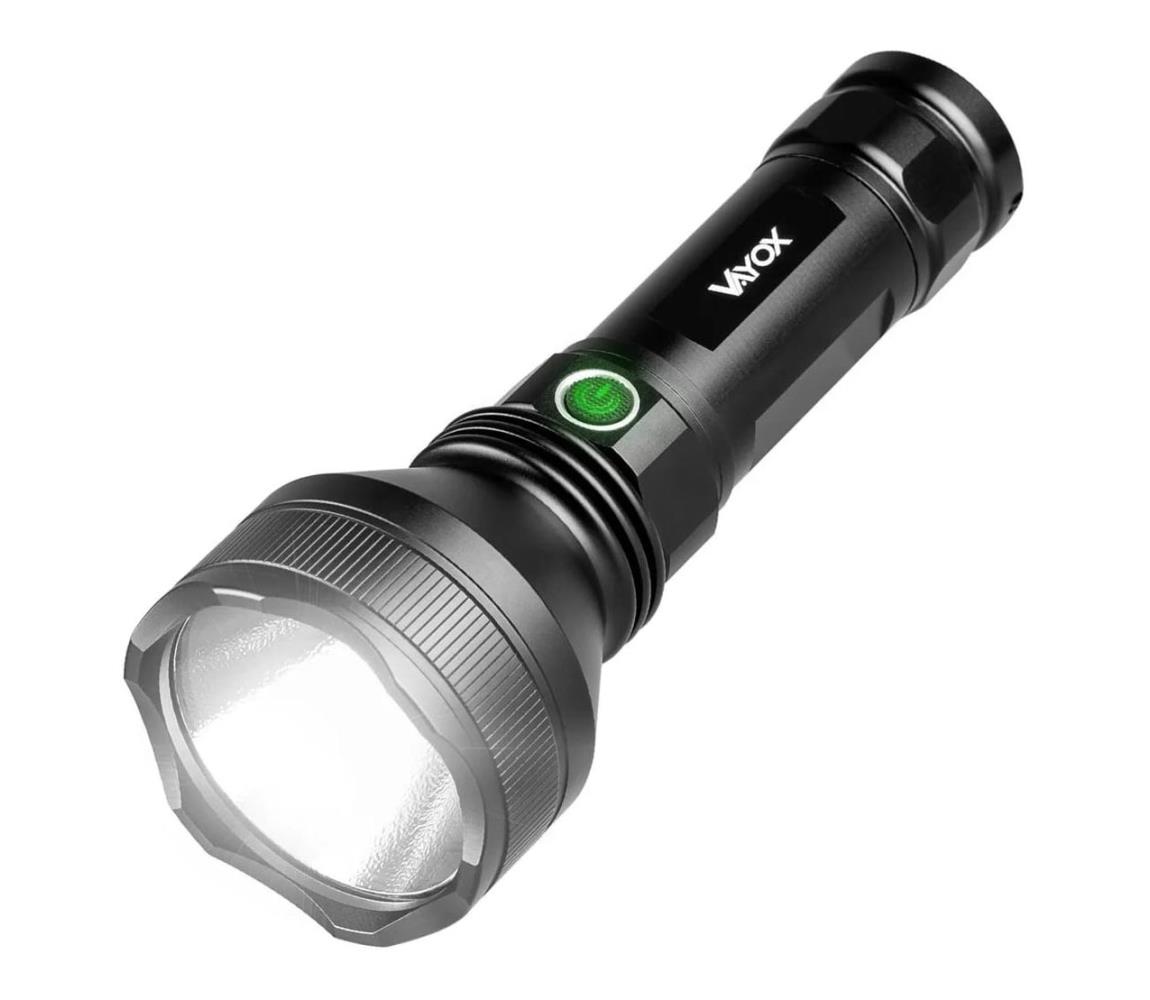 Vayox LED Stmievateľná nabíjacia baterka LED/20W/5V IPX5 1900 lm 5000 mAh VA0109