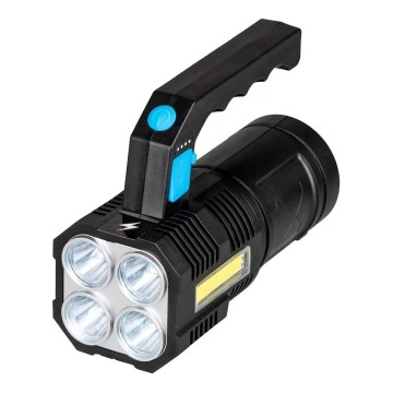 LED Stmievateľná nabíjacia baterka LED/5V IPX4 250 lm 1200 mAh