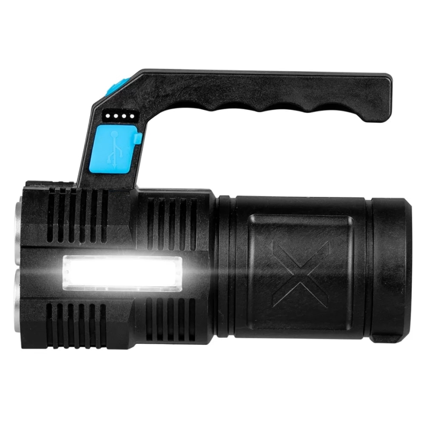 LED Stmievateľná nabíjacia baterka LED/5V IPX4 250 lm 1200 mAh
