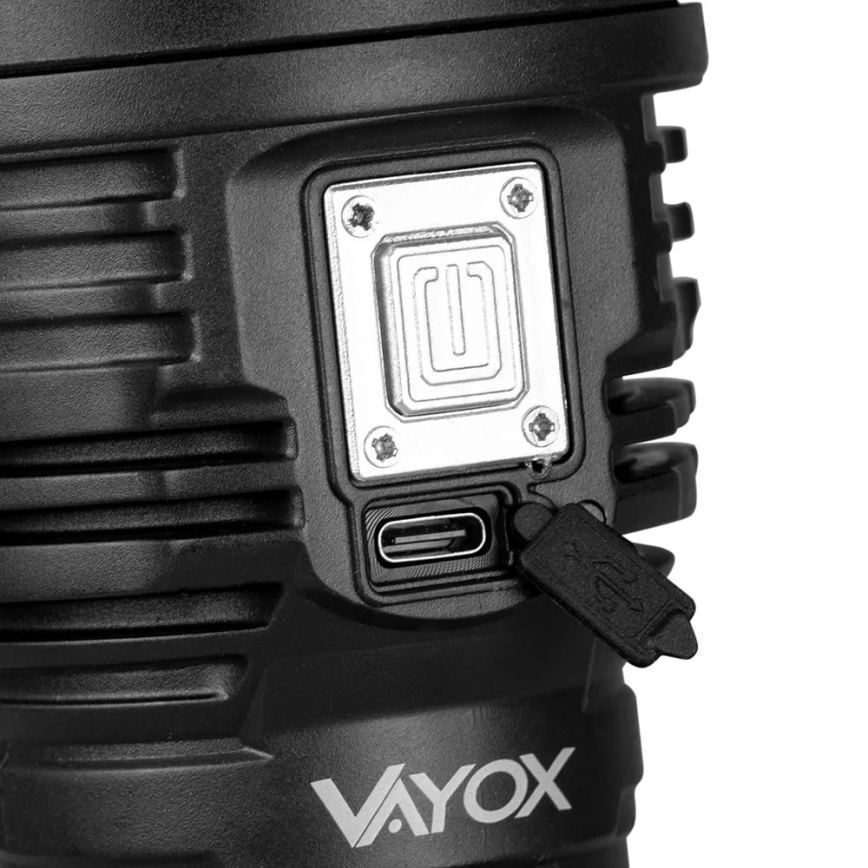 LED Stmievateľná nabíjacia baterka LED/5V IPX4 600 lm 1200 mAh