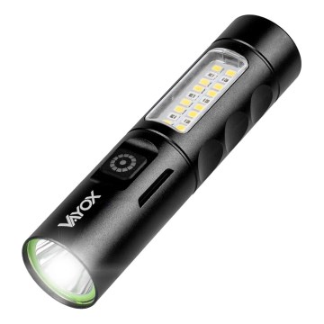 LED Stmievateľná nabíjacia baterka s červeným svetlom LED/5W/5V IPX4 250 lm 2000 mAh