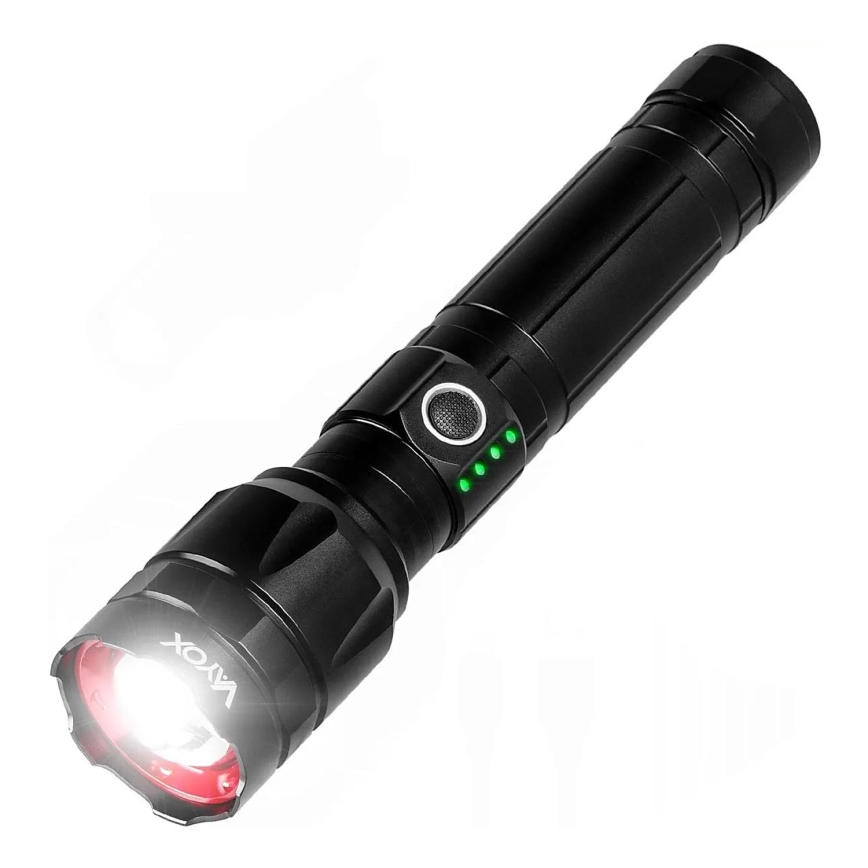 LED Stmievateľná nabíjacia baterka s funkciou powerbanky LED/30W/5V IPX5 1060 lm 5000 mAh