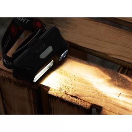 LED Stmievateľná nabíjacia čelovka 2xLED/5V IP44 210 lm 2000 mAh