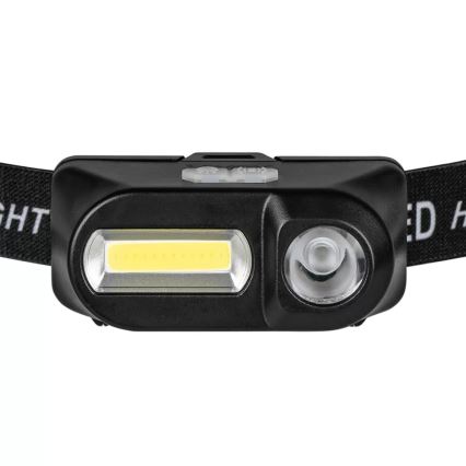 LED Stmievateľná nabíjacia čelovka 2xLED/5V IP44 210 lm 2000 mAh