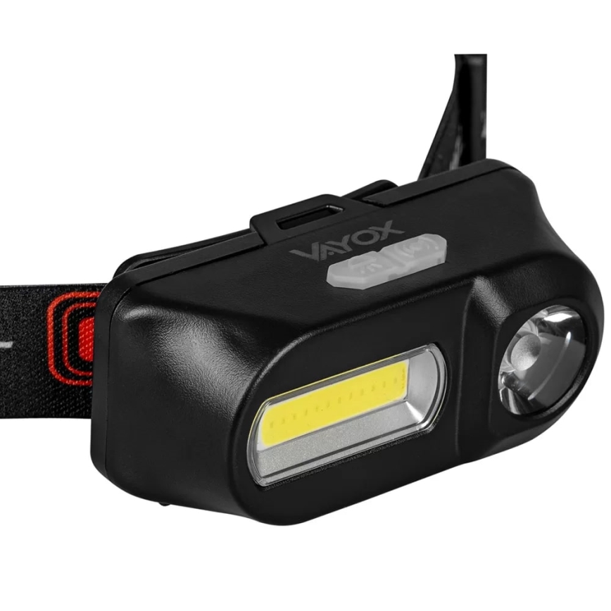 LED Stmievateľná nabíjacia čelovka 2xLED/5V IP44 210 lm 2000 mAh