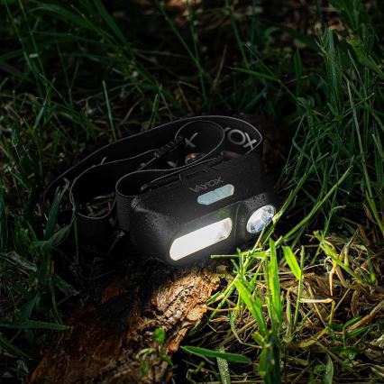LED Stmievateľná nabíjacia čelovka 2xLED/5V IPX4 250 lm 2000 mAh