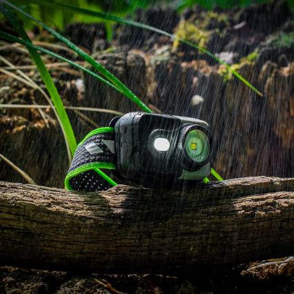 LED stmievateľná nabíjacia čelovka LED/10W/5V/3xAAA IP66 800 lm 1000 mAh