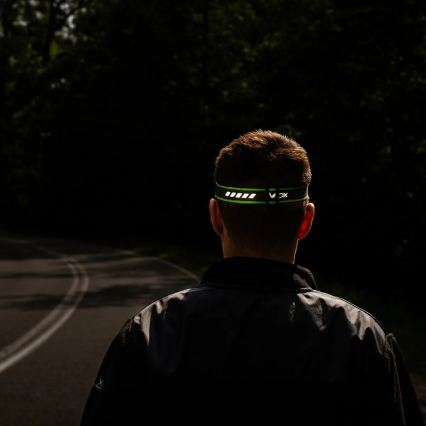 LED stmievateľná nabíjacia čelovka LED/10W/5V/3xAAA IP66 800 lm 1000 mAh