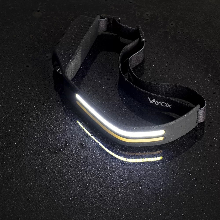 LED Stmievateľná nabíjacia čelovka so senzorom 3xLED/5V IP44 300 lm 1200 mAh