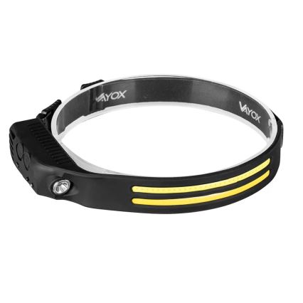 LED Stmievateľná nabíjacia čelovka so senzorom 3xLED/5V IP44 300 lm 1200 mAh