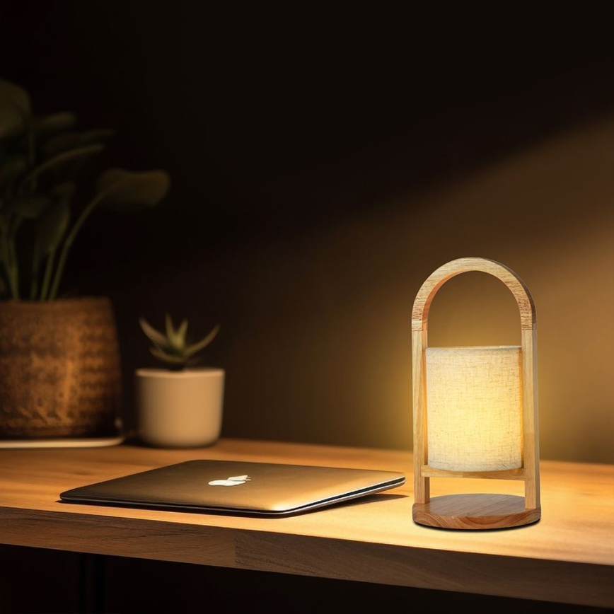 LED Stmievateľná nabíjacia dotyková stolná lampa LED/1,5W/5V 3000K 1800 mAh béžová