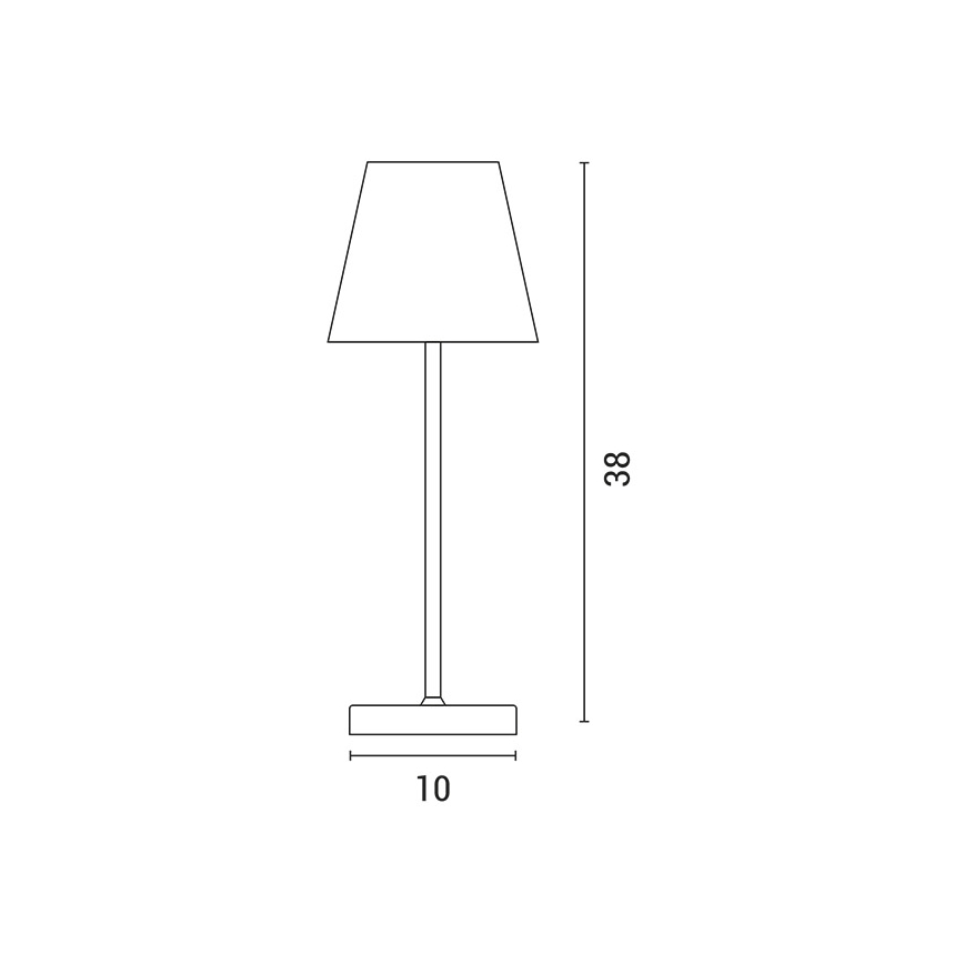LED Stmievateľná nabíjacia dotyková stolná lampa LED/3,5W/5V 5200mAh zelená