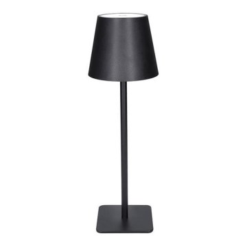 LED stmievateľná nabíjacia dotyková stolná lampa LUCCA LED/3,7V 3000/4000/6500K 2000 mAh čierna