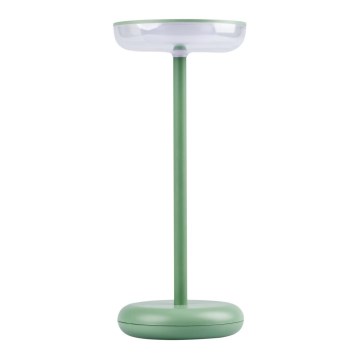 LED stmievateľná nabíjacia lampa FLUXY LED/1,7W/1800 mAh IP44 zelená