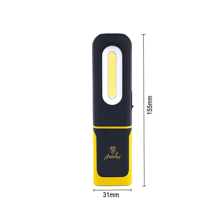 LED Stmievateľná nabíjacia pracovná baterka LED/8W/5V IP44 420 lm 1200 mAh