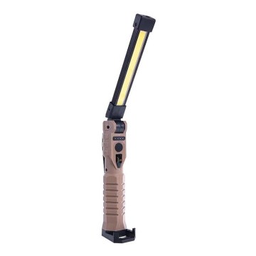 LED Stmievateľná nabíjacia pracovná baterka s funkciou powerbanky LED/4W/5V IPX4 600 lm 2000 mAh
