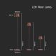 LED Stmievateľná nabíjacia stojacia lampa 3v1 LED/4W/5V 4400 mAh 4000K IP54 hnedá