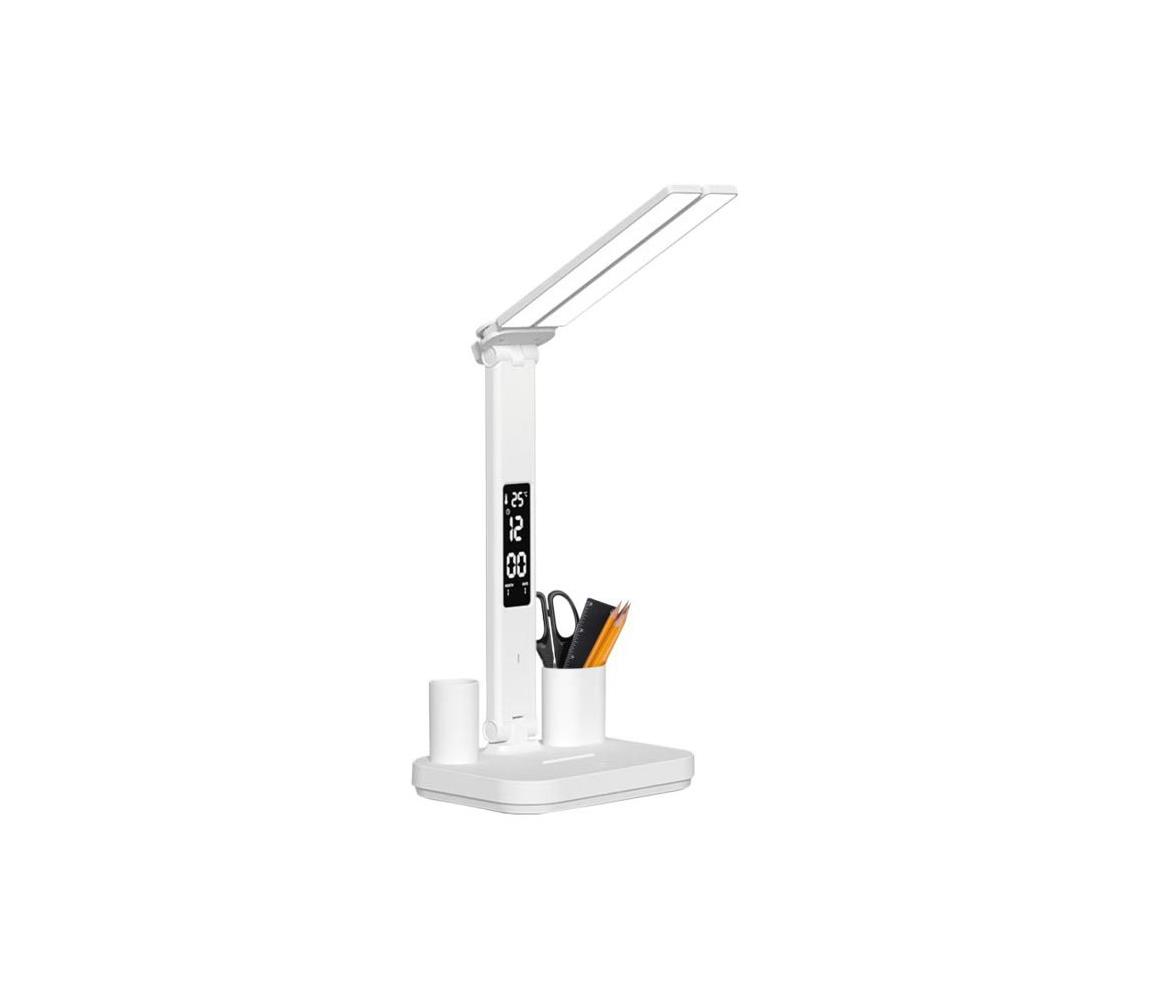 LED stmievateľná nabíjacia stolná lampa NOBLITE P LED/5W/5V 3000/4000/6000K 2200 mAh biela 004832