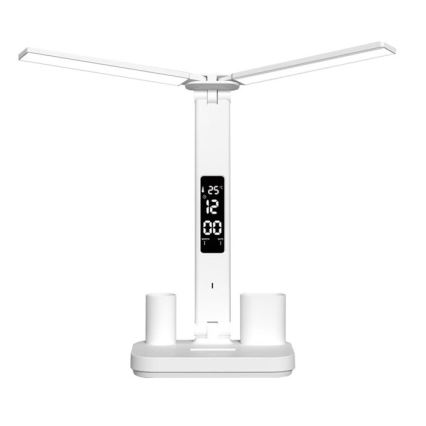 LED Stmievateľná nabíjacia stolová lampa NOBLITE P LED/5W/5V 3000/4000/6000K 2200 mAh biela