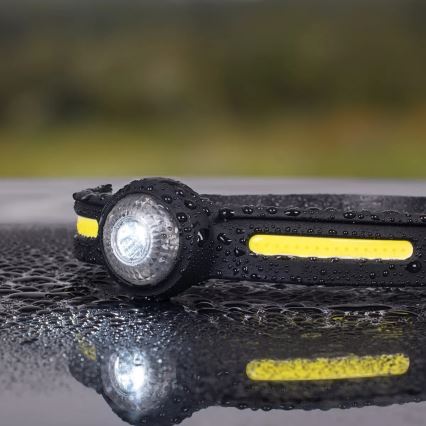 Stmievateľná nabíjateľná LED čelovka s červeným svetlom, 5V, IPX4, 550 lm, 600 mAh