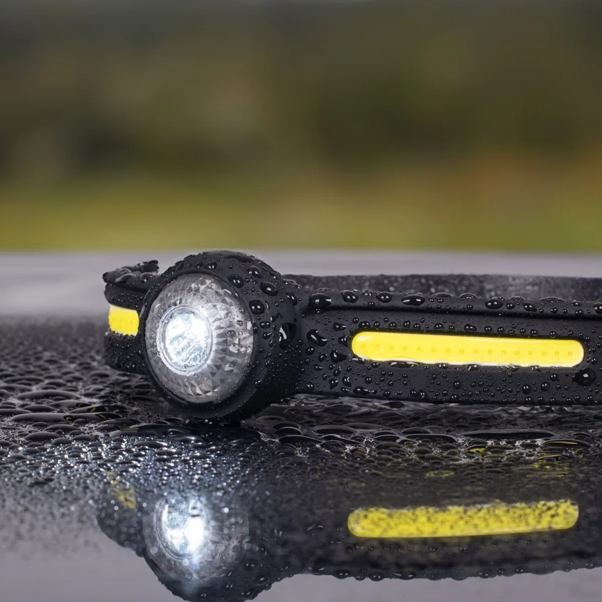 Stmievateľná nabíjateľná LED čelovka s červeným svetlom, 5V, IPX4, 550 lm, 600 mAh