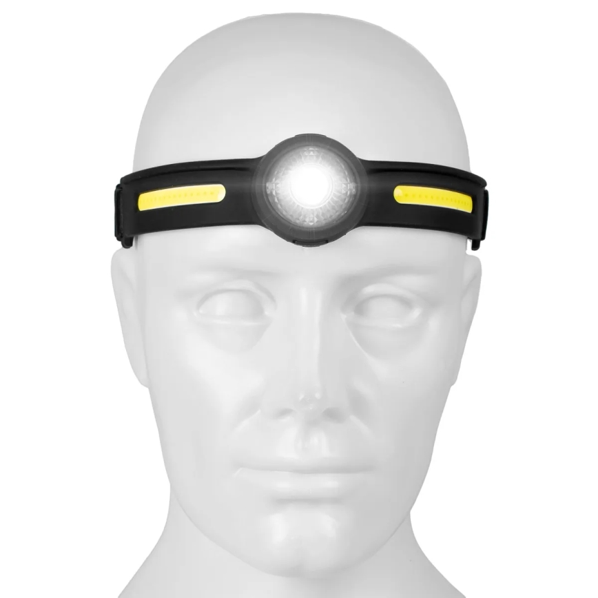 Stmievateľná nabíjateľná LED čelovka s červeným svetlom, 5V, IPX4, 550 lm, 600 mAh