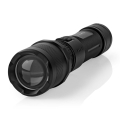 LED Stmievateľná nabíjateľná hliníková baterka LED/10W/5V 2200 mAh IPX4 čierna