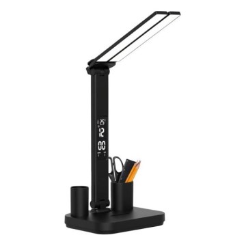 LED stmievateľná nabíjateľná stolová lampa NOBLITE P LED/5W/5V 3000/4000/6000K 2200 mAh čierna