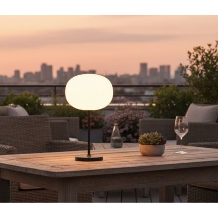 LED stmievateľná nabíjateľná vonkajšia stolová lampa VENEZIA LED/2W/5V 2700K IP54 4000 mAh čierna