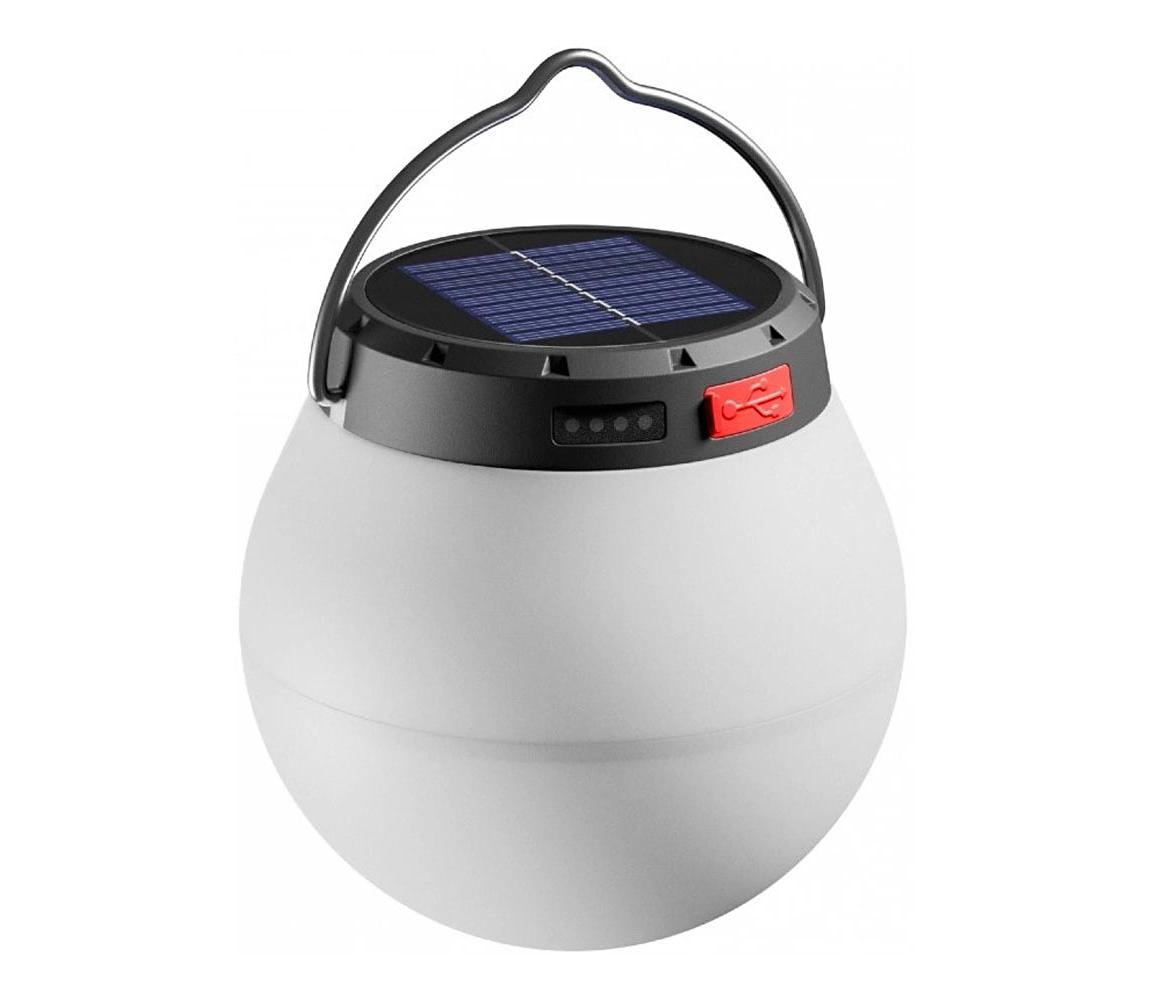 LED Stmievateľná prenosná solárna nabíjacia lampa LUMINA ORB LED/5V 800 mAh 055009