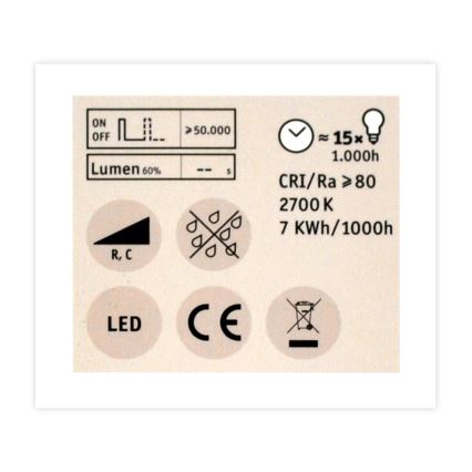 LED Stmievateľná reflektorová žiarovka GU5,3/6,5W/12V 2700K - Paulmann 28757