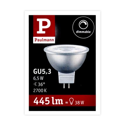 LED Stmievateľná reflektorová žiarovka GU5,3/6,5W/12V 2700K - Paulmann 28759