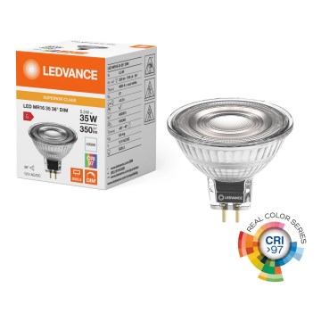 LED stmievateľná reflektorová žiarovka MR16 GU5,3/5,3W/12V 4000K 36° CRI 97 - Ledvance