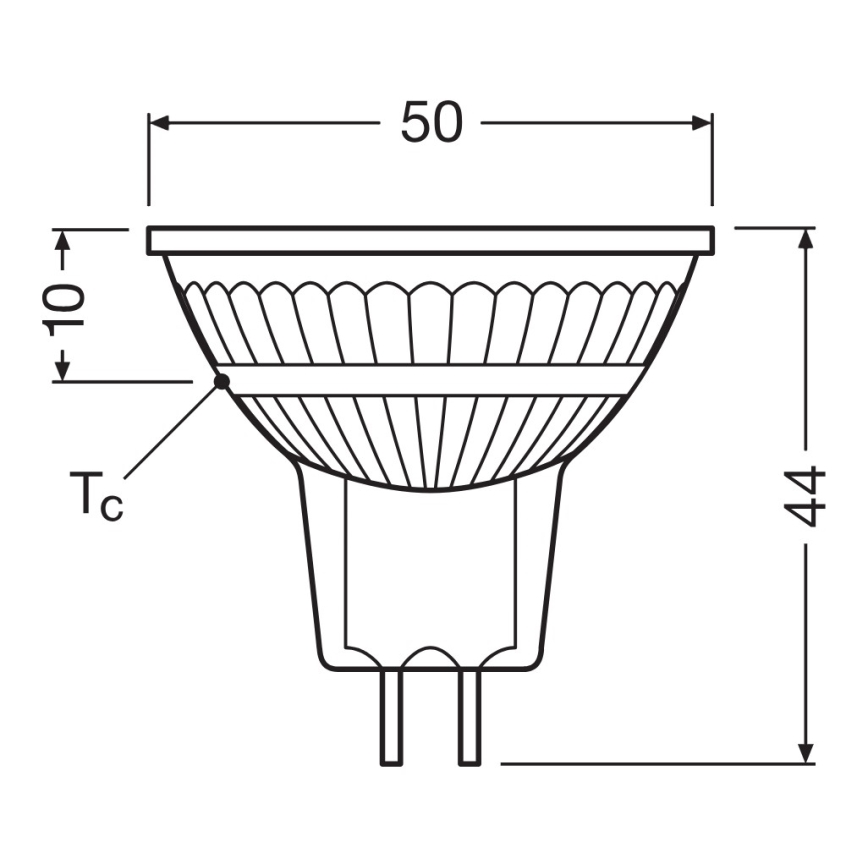LED Stmievateľná reflektorová žiarovka MR16 GU5,3/5W/12V 4000K 36° CRI 90 - Ledvance