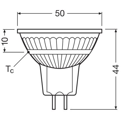 LED Stmievateľná reflektorová žiarovka MR16 GU5,3/6,6W/12V 3000K 36° CRI 97 - Ledvance