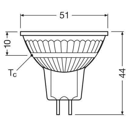 LED stmievateľná reflektorová žiarovka MR16 GU5,3/5,3W/12V 4000K 36° CRI 97 - Ledvance