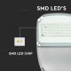 LED Stmievateľná solárna pouličná lampa SAMSUNG CHIP LED/50W/6,4V 6000K IP65 + diaľkové ovládanie