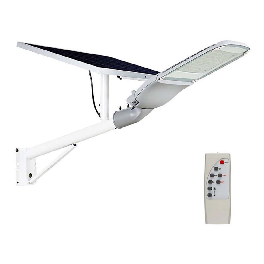 LED Stmievateľná solárna pouličná lampa SAMSUNG CHIP LED/50W/6,4V 6000K IP65 30000 mAh + diaľkové ovládanie